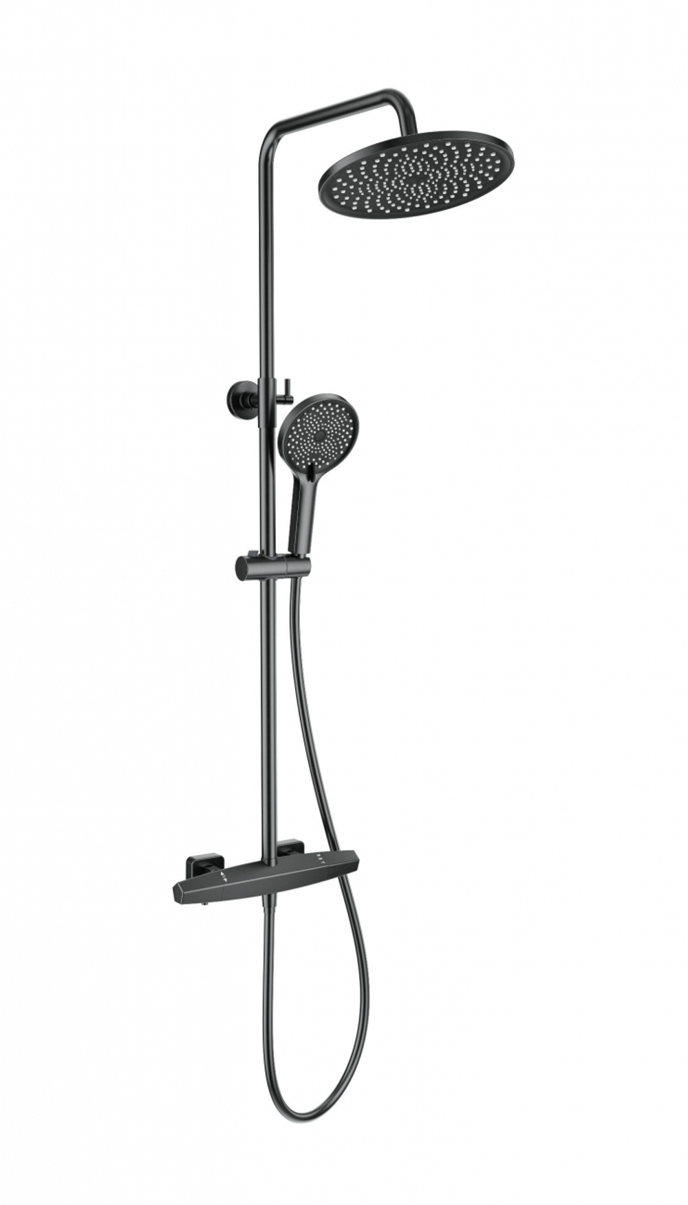 Душевая система с термостатом WONZON & WOGHAND NEO, Темный графит (WW-B3045-A-BGG)