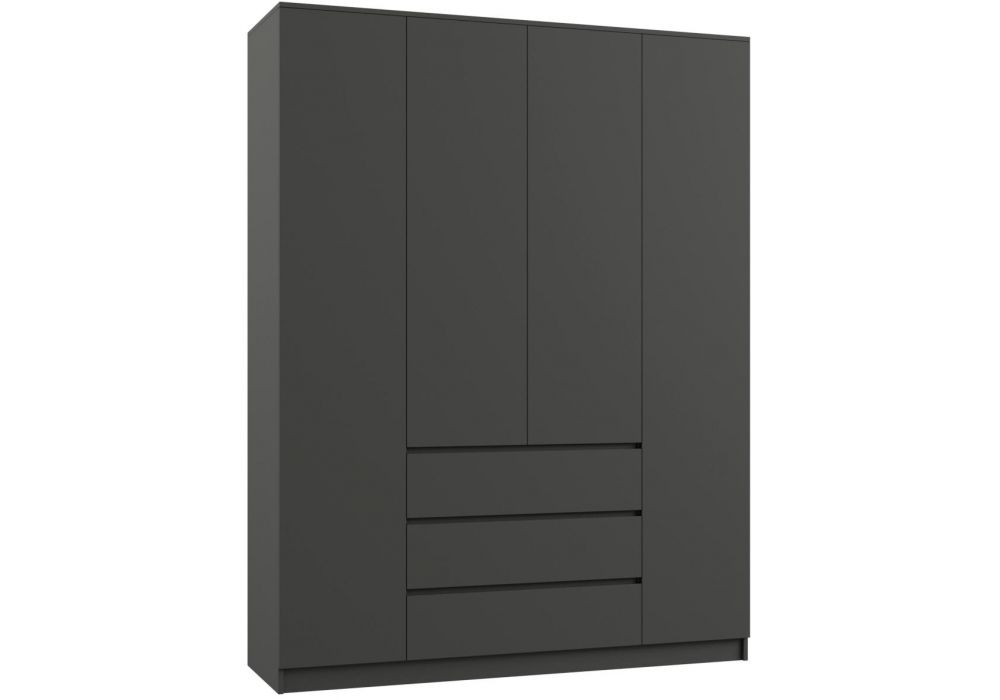 Шкаф Мадера ЛДСП графит новый