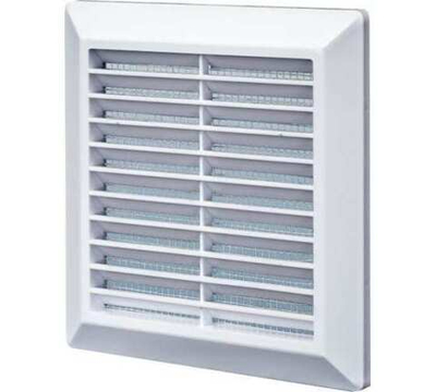 Решётка вентиляционная разъёмная с москитной сеткой 175х175 мм