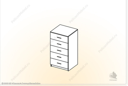 Комод Лозанна КМ-0.6