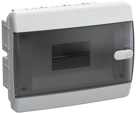 Щит пласт.. ЩРВ-П-8 IP41 черн. пр. дв. IEK UNION Compact