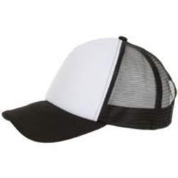 Бейсболка Bubble, черная с белым