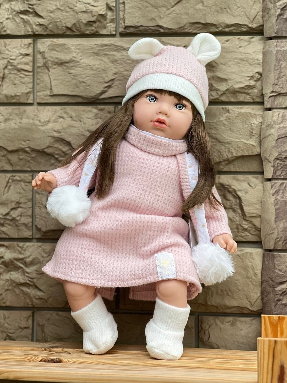 Кукла Marina and Pau 45cм Alina мягконабивная в пакете (M793K)