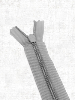 Молния потайная неразъемная, Т3 20 см (нейлон) цвет 154 бледно-серый
