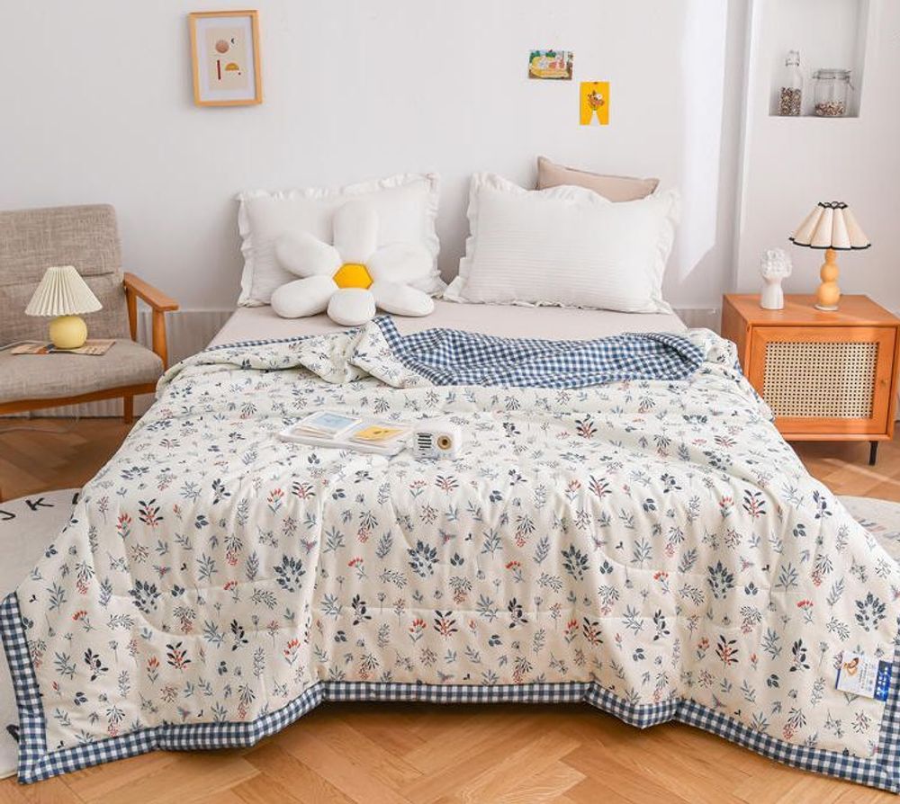 ZEPHYR HOME Одеяло лето 200х230 двуспалка белый веточки