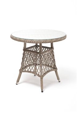 "Эспрессо-80 L" обеденная группа плетеная, цвет бежевый