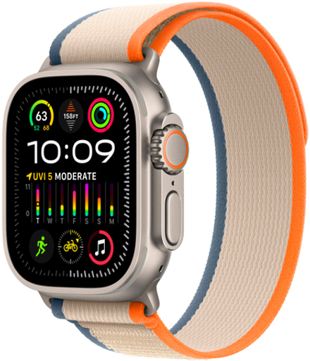 Apple Watch Ultra 2 49mm Titanium Case Trail Orange Beige