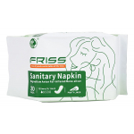Ежедневные премиальные гигиенические прокладки для женщин 155мм, 1 капля с турмалином и наносеребром Friss Sanitary Panty Liner 30шт