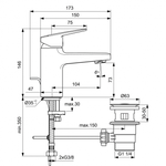 Смеситель для раковины Ideal Standard CERAPLAN BD212AA