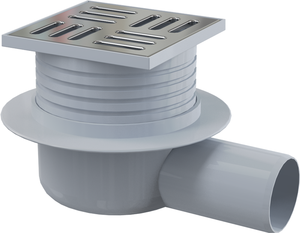 Душевой трап Alcadrain с решеткой, хром (APV26)