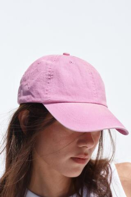ZARA КЕПКА ИЗ ТВИЛА С ЭФФЕКТОМ ПОТЕРТОСТИ, РОЗОВЫЙ