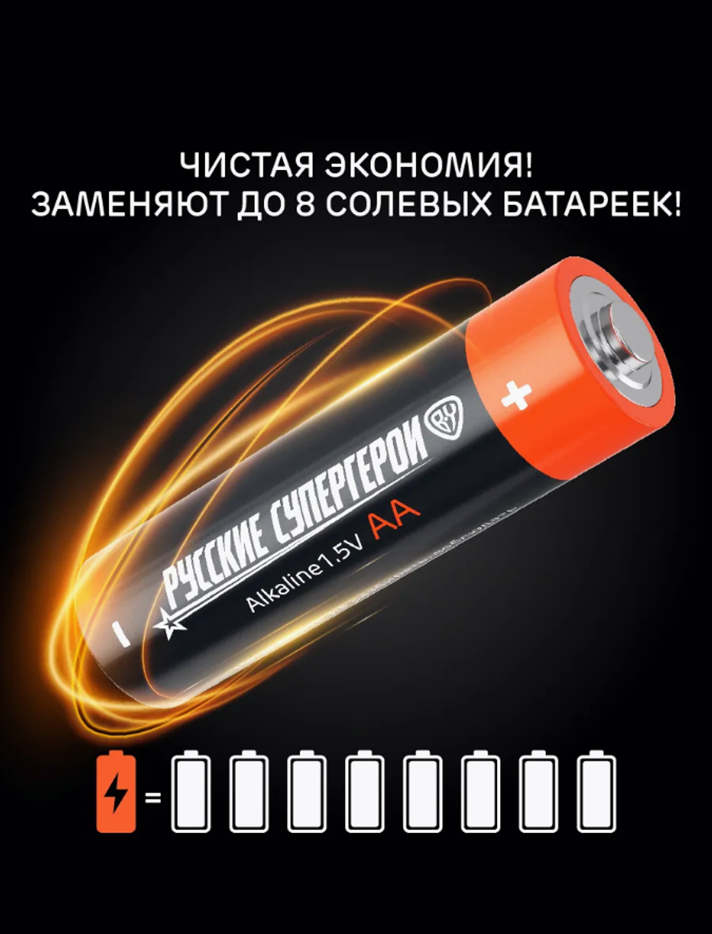 Батарейки пальчиковые АА 4 шт. Конек