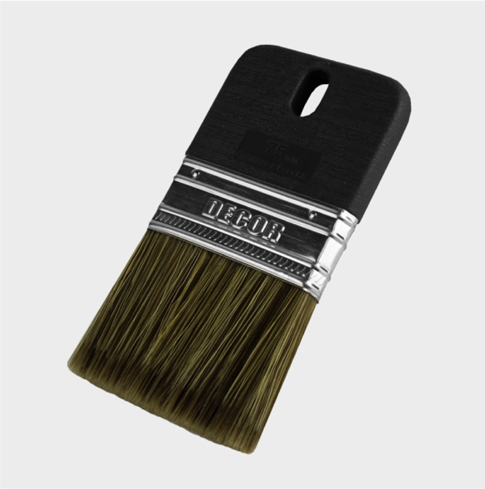 Кисть декоративная для финишного покрытия. 75 мм.