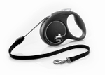 Flexi new Black Design рулетка для собак 20 кг трос 5 м.