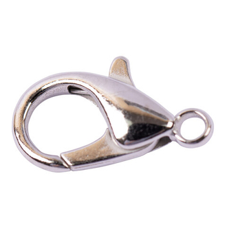 "Zlatka" Замок для бус "карабин" DS-01/5, DB-02/5 и DB-01/5 5шт №01 под серебро