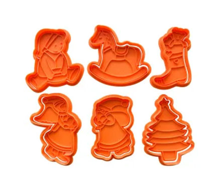 Набор форм для пряников с оттиском Новогодний 6 шт