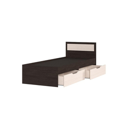 Гармония КР 607 Кровать с ящиками 80 Венге / Дуб белфорт