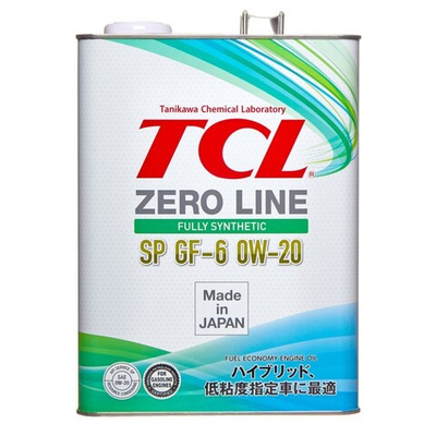 TCL Zero Line Fully Synth, Fuel Economy, SN, GF-5, 0W20 Масло моторное , 4л