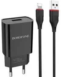 Зарядка 5В-2.1А +шнур iPhone BOROFONE BA20A