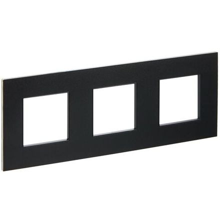 Рамка 3-м SKANDY SK-F33Bl металл черн. IEK SK-M32-M-K02