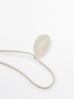 Massimo Dutti Ожерелье с натуральным камнем, изумрудный