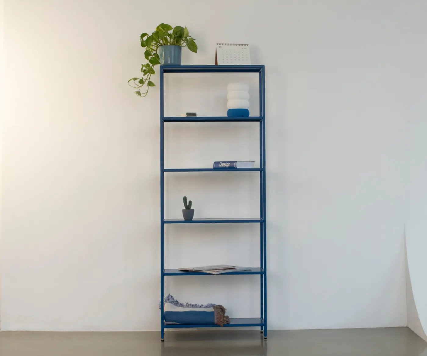 Стеллаж металлический 155х60х25, синий