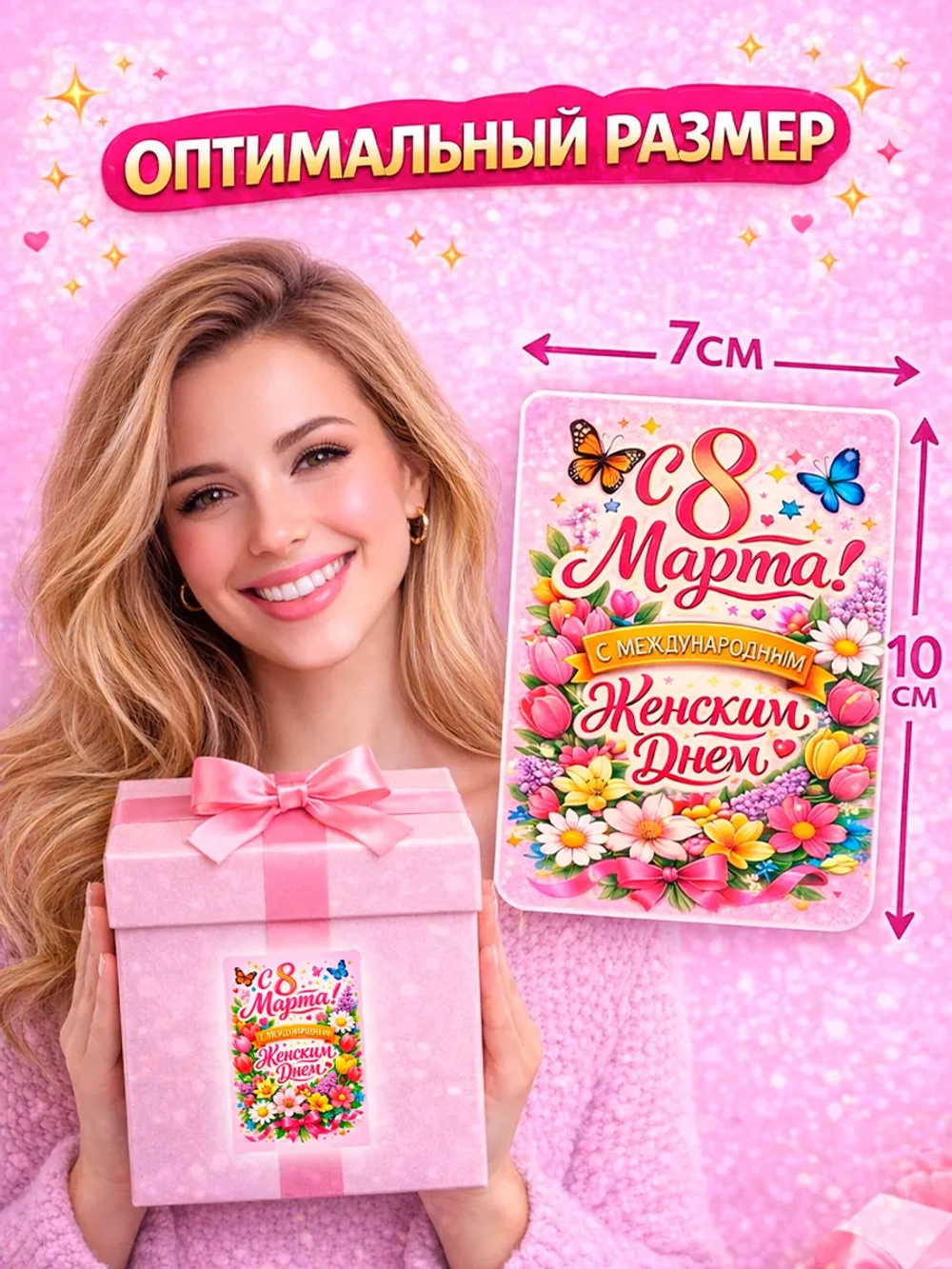 Открытки-стикеры с 8 Марта