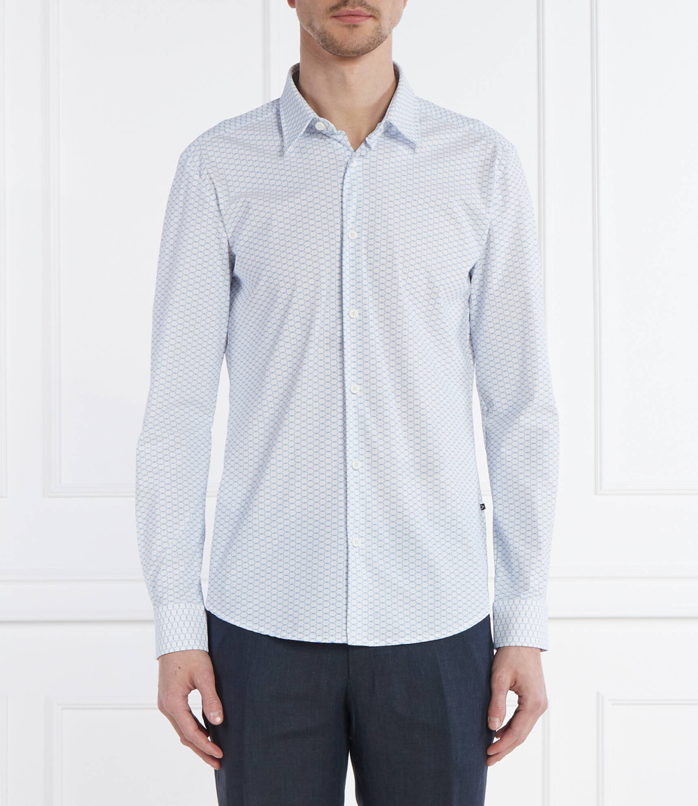 Рубашка P-ROAN-kent-C1-233 BOSS BLACK - голубой(50513590)