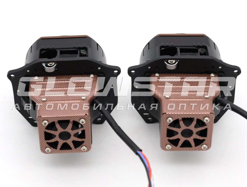 Билед модули Aozoom X7 2025 (прямоугольные) 3.0 дюйма, 2 чипа, 5500K, 12V, 55W/63W крепление 3R (комплект, 2шт)