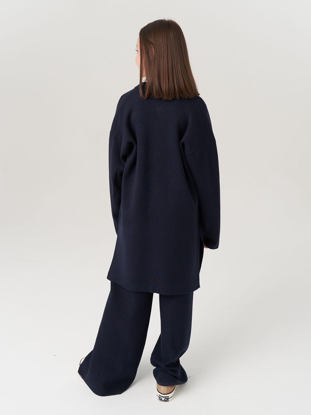 Кардиган для девочки в школу AT990 синий