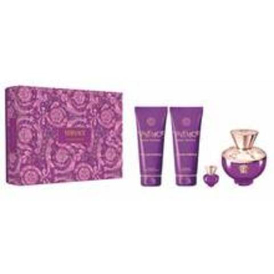 Versace Dylan Purple pour Femme Dárková sada EDP 100 ml, sprchový gel 100 ml, tělové mléko 100 ml a miniaturka EDP 5 ml 100ml