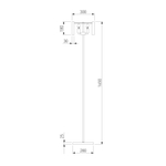 Напольный светильник 01116/3 золото