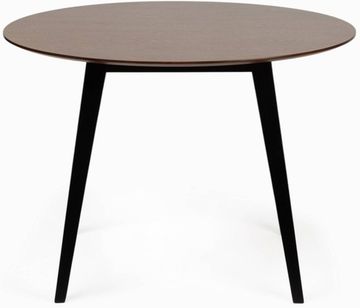 Обеденный стол Platon диаметр 107 ножки дуб, столешница шпон ясеня