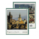 Тетрадь 36 л., А5, клетка, Alingar "Городские виды", скрепка, офсет, мелованная бумага, 5 дизайнов в пленке т/у
