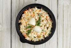 Салат «Оливье» с ветчиной банкетный 500 гр.