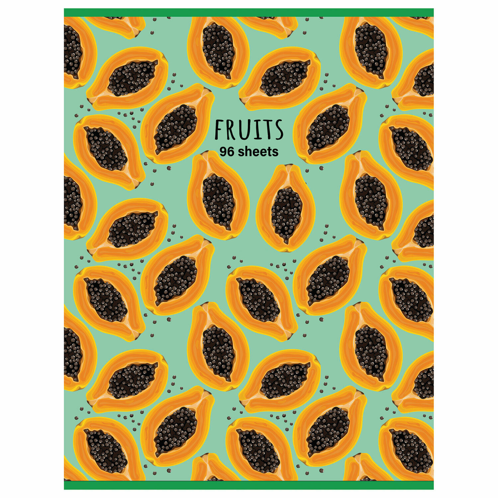 Тетрадь А4 96 л. STAFF "Basic" скоба клетка офсет №2 ЭКОНОМ обложка картон "Fruity" (5 штук в упаковке)