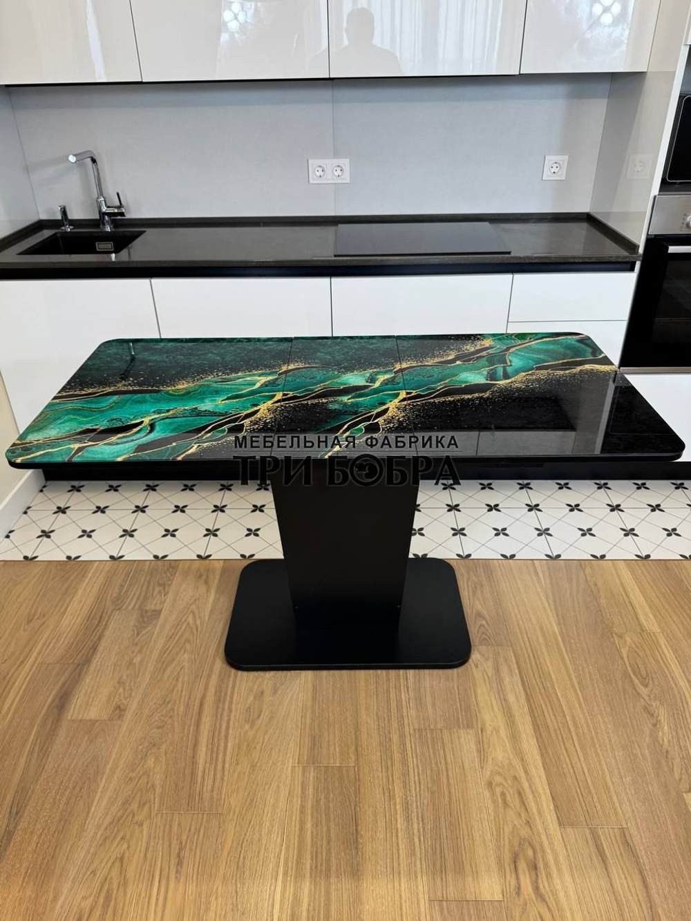 Кухонный стол "Тор", изумруд