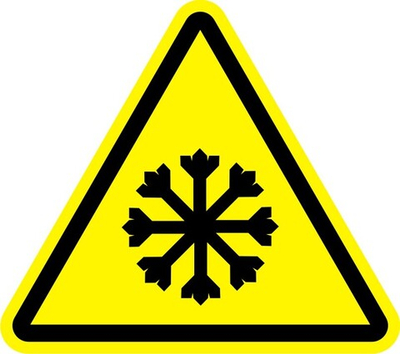 Знак "Осторожно, холод"