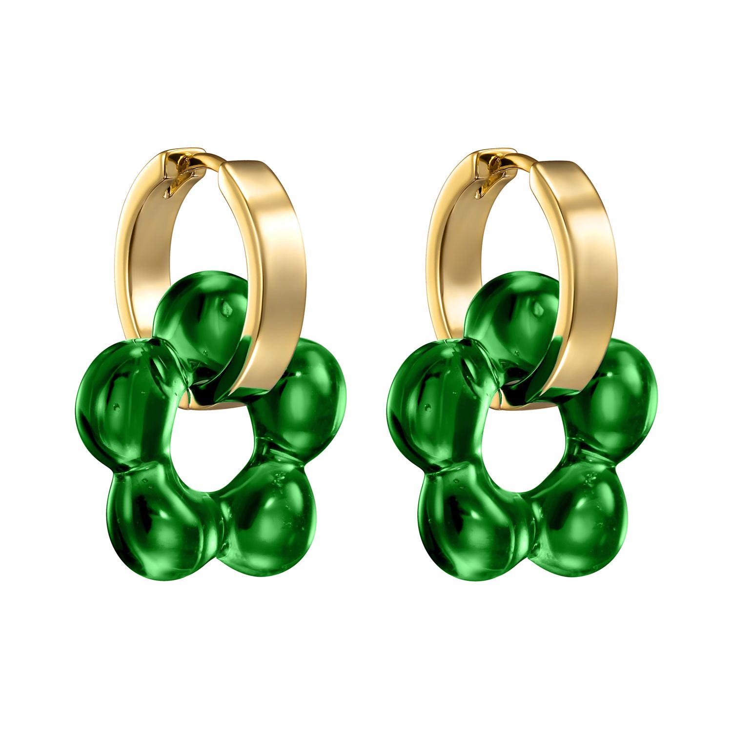 Серьги Bloom Freedom Emerald Earrings