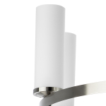 723085 Люстра FLUME 8х40W E14 ЧЕРНЫЙ МАТОВЫЙ/НИКЕЛЬ