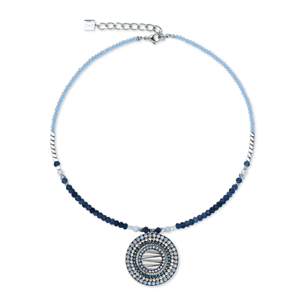 Колье Coeur de Lion Blue-Silver 2036/10-0717