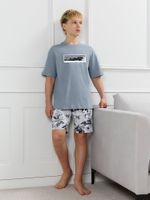 Костюм для мальчика Олимп-2 Виотекс СЕРЫЙ