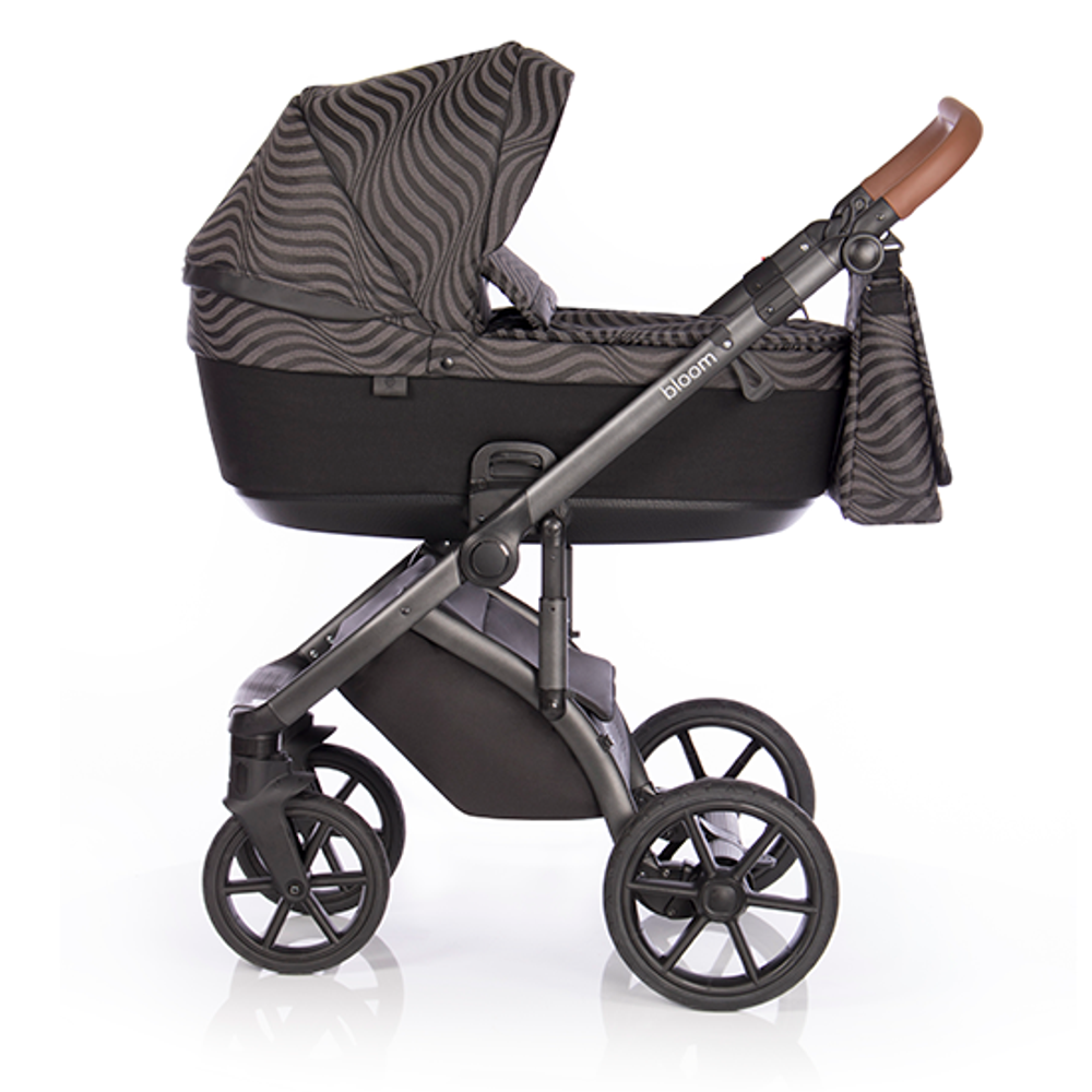 Детская коляска Roan Bloom 3 в 1 New 2021 (Черный) Oxida