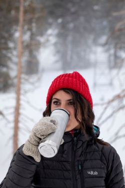 Термокружка Klean Kanteen TKWide Cafe Cap 16oz (473 мл) Brushed Stainless