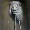 Трость Pasotti-BA W37 - Silver Lion Cane