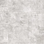 Керамогранит Alma Ceramica GFU6060BTP17R Beton Pro 60x60 серый глазурованный матовый / противоскользящий / карвинг под бетон / с орнаментом