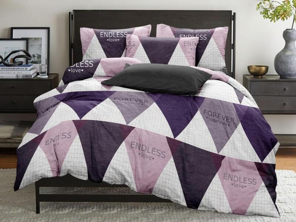 Комплект постельного белья 2 сп с европростыней БЯЗЬ "Модерн" (нав. 50х70 или 70х70)