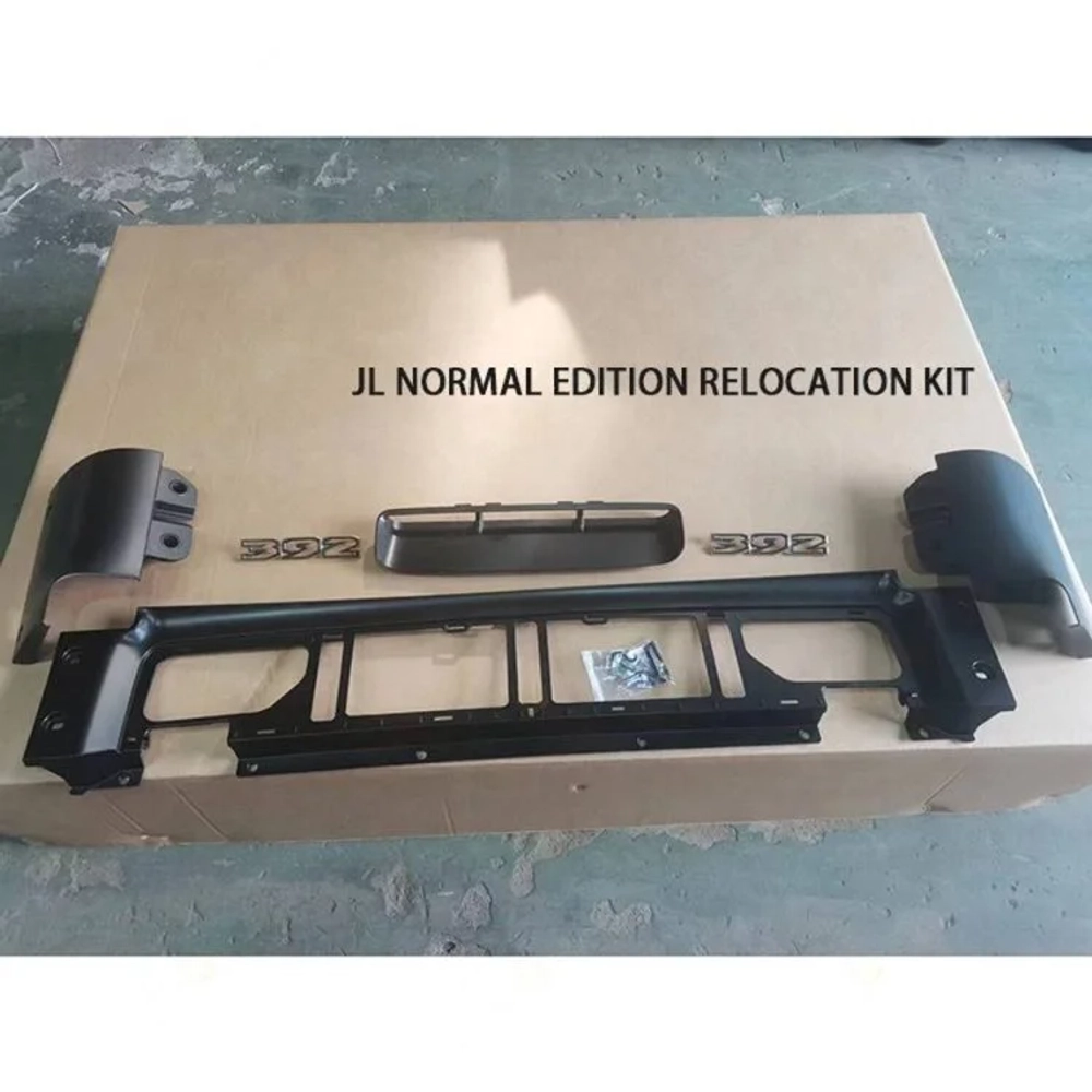 Капот 392 для Jeep Wrangler JL 2018-2024+ Джип Вранглер стальной капот для переделки с воздухозаборниками