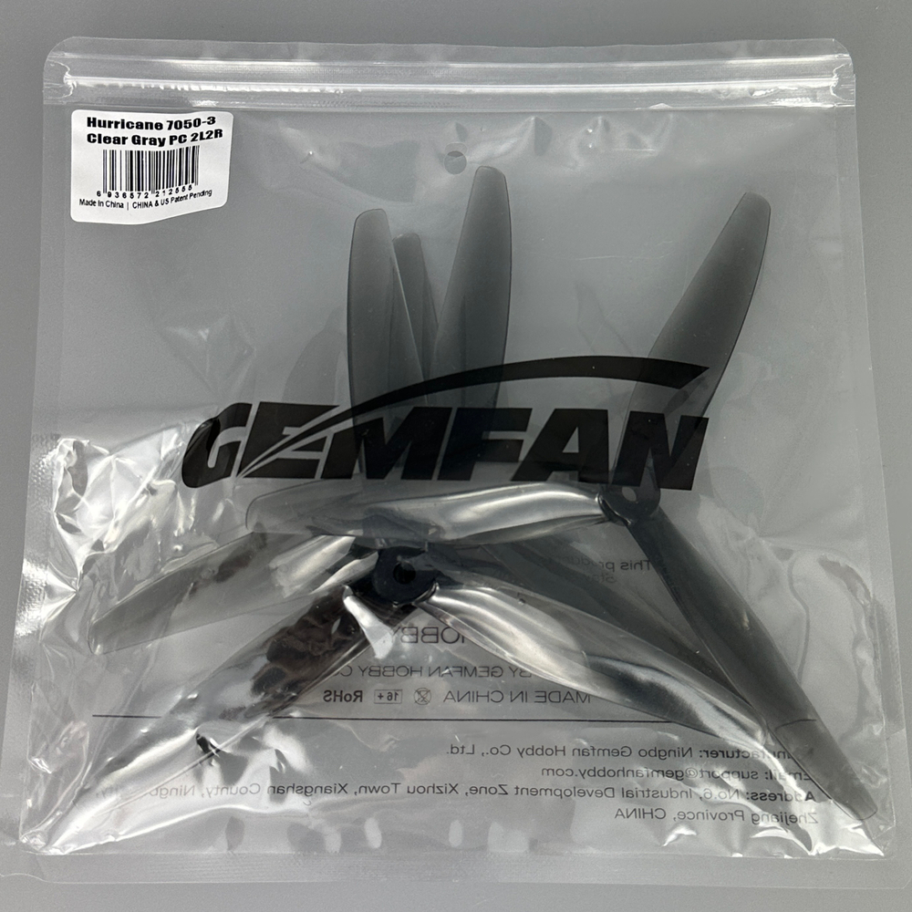 Пропеллеры Gemfan Hurricane 7050-3