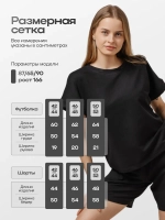 Костюм спортивный летний с шортами и футболкой футер